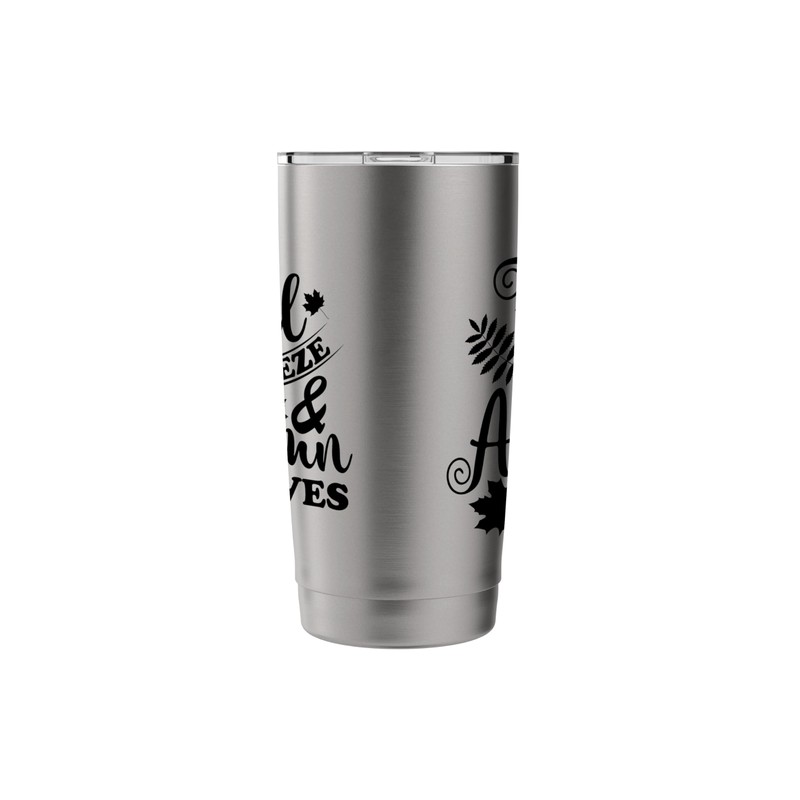 Fall Breeze and Autumn Leaves Stainless Steel Insulated Tumbler