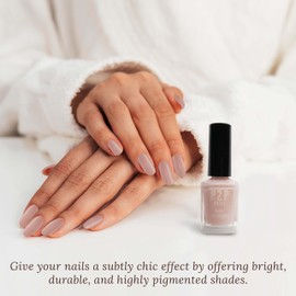 P2P Nails Neutral Nail Lacquer - Regular Nail Polish - All Season Nail Polish for Modern Women - Non Chip Quick Dry Nail Gel - Multi Colored Gel Polish for Natural Shine All Day Long (Pink Salt)