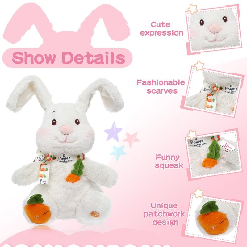 Children's Day Gift Talking Bunny Repeats What You Say Peek-A-Boo