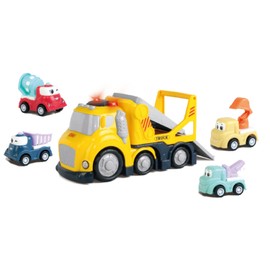 melican car Carrier Truck Toys for Kids 3 4 5 6 Year Old