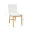 Nathan James Gracie Modern Upholstered Dining Room Chair with Cushion,