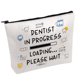 Funny Dentist Makeup Bag Dentist in Progress Loading Please Wait Cosmetic Bag Dental Student Graduation Gift (Dentist-b)