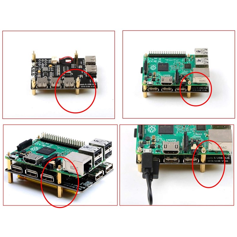 HanTof Raspberry Pi 3 Model B+ Standoffs Pack 24 Pieces/LoT