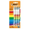 Rainbow BIC 4 Colours in 1 Retractable Ballpoint Pen, Pack