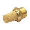 Uenede Brass 1/4 NPT Male Air Pneumatic Mufflers Hex Sintered