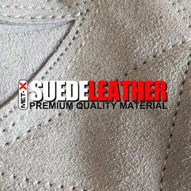 Met-X Weightlifting Gloves Large, Fingerless Leather Gloves, Breathable Extra Grip Bodybuilding, Workout, Exercise, Cycling, Training Accessories, Fitness Gym Equipment (White, L)