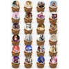 Music Singer Cupcake Toppers, 24 Edible Wafer Card Precut Stand