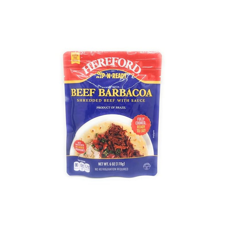 Rip 'n' Ready Beef Barbacoa Shredded Beef with Sauce 6oz