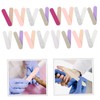 IWOWHERO Mini Gold Glitter Nail File Pcs Nail Files for