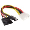 kenable SATA Power Splitter Cable 4 pin LP4 Molex to
