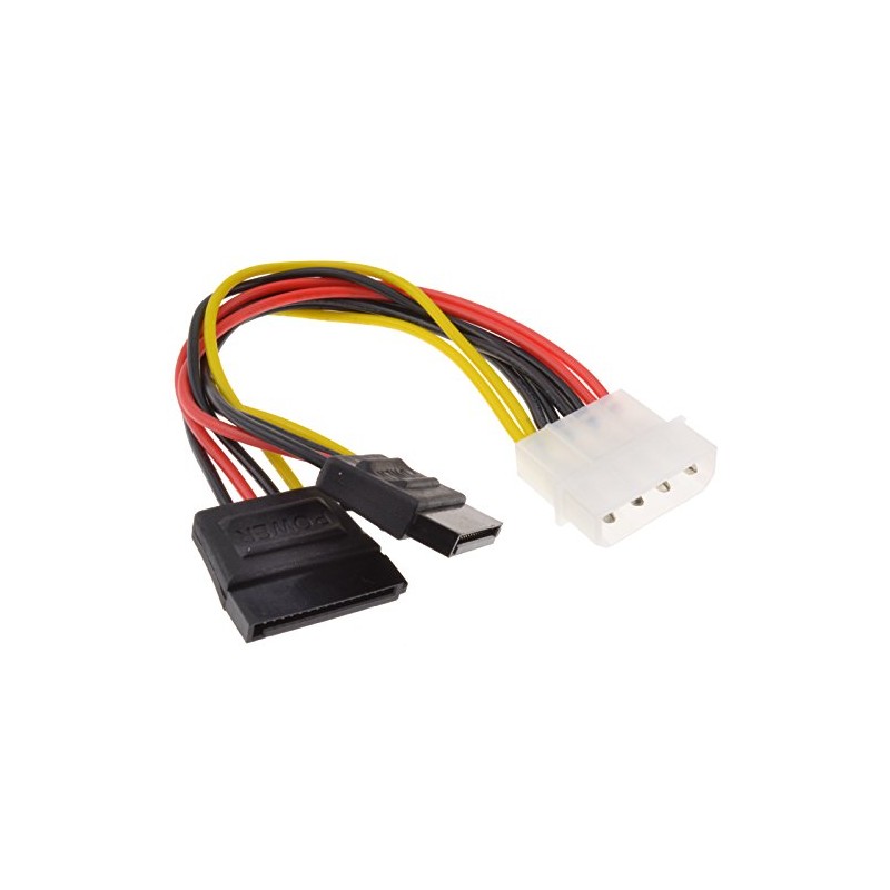kenable SATA Power Splitter Cable 4 pin LP4 Molex to