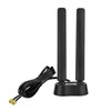 Eightwood 9dBi WiFi 6E Antenna Tri-Band 6GHz 5GHz 2.4GHz Magnetic