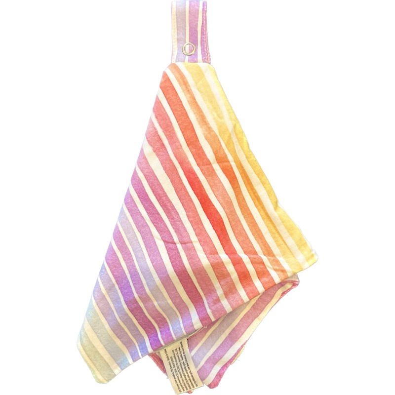 Doodalou Bamboo Viscose Baby Pacifier Blanket - Rainbow