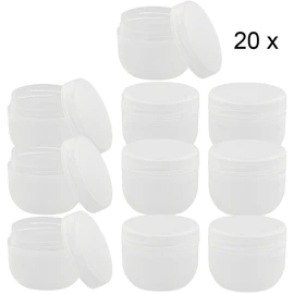 Plastic Container "Run" Cream Tin with Cover Disc Kosmetex Cosmetic Box Empty Matte