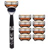6-Layer Stainless Steel Razor Blades for Men – Replaceable Cutter