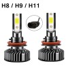 SHENKENUO LED Headflight For Can-Am Defender HD5 HD8 HD10 Combo