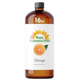 Sun Essential Oils Sun Essential Oils - Sweet Orange Essential Oil 16 oz for Diffusers, Hair, Skin Care, Aromatherapy Massage, Candle, Soap, Lotion & Cleaning Products Making, Citrus Scent for Home