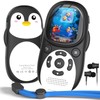 ODEJOI 64GB Cute Penguin MP3 Player for Kids with Bluetooth