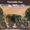 Sun Shade Canopy - 10x13ft Curved Rectangle Sun Shade Sail