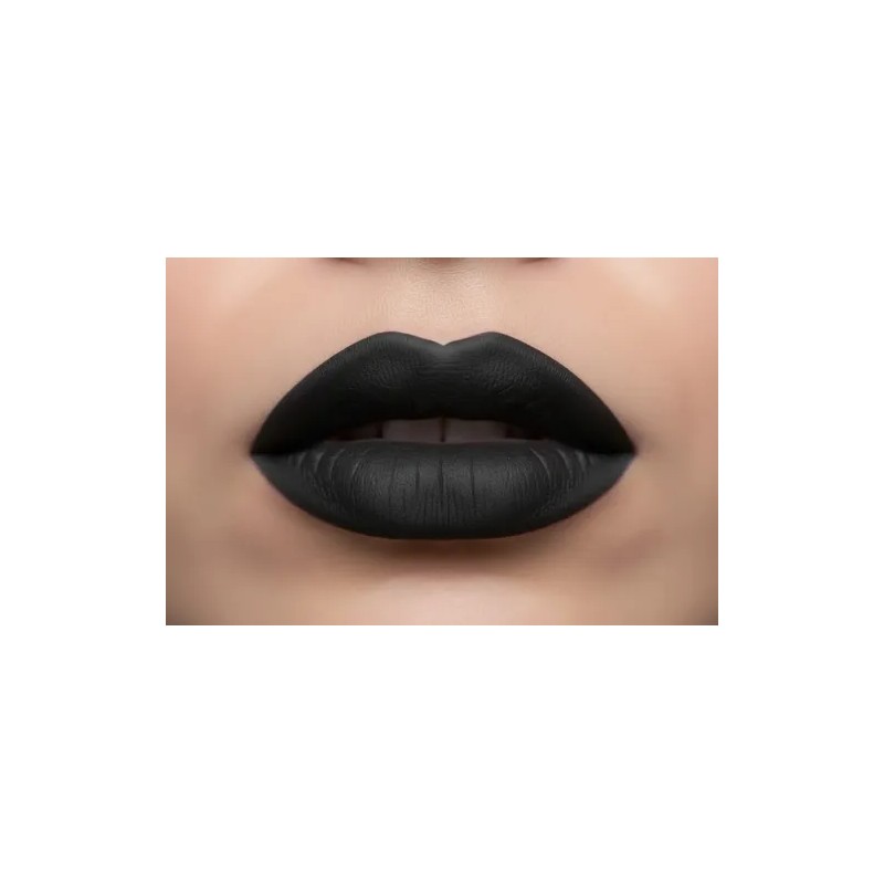 Labial Indeleble Acabado Mate Intenso Color Negro