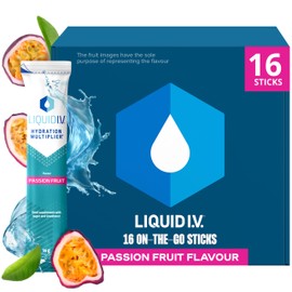 Liquid I.V. Hydration Sachets | Passion Fruit | Electrolyte Powder Mix | 1 Pack (16 Sticks) | 7 Vitamins and Minerals | Vegan