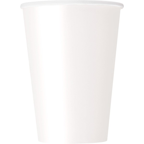 12oz White Paper Cups, 10ct