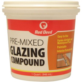 Red Devil 0664 Pre-Mixed Glazing Compound, 1 Quart