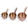 3pcs Sauce Cups Stainless Steel Sauce Dish with Handle for