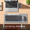MEETION Foldable Wireless Keyboard and Mouse Combo, Rechargeable, Black
