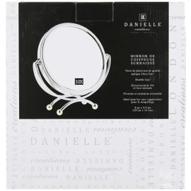 Danielle Kosmetik-Standspiegel 20 cm 10-fache Vergrößerung Chrom/Gold
