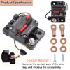Foknya 60 Amp Circuit Breaker, Manual Reset Switch Waterproof Inline