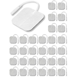 Summala Almohadillas de Electrodos Reutilizables de 15 Pares, ENS Unit Almohadillas de Repuesto para Electrodos, Parche de Electrodos Compatibles con TENS/EMS Estimuladores