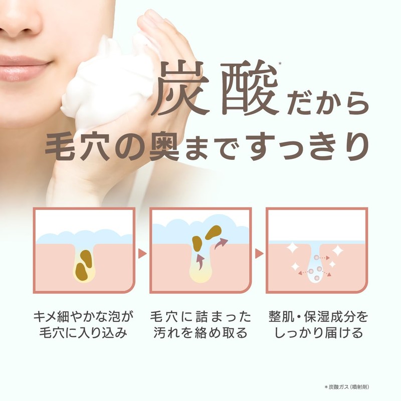 Ohikari Bubble Cleansing, Carbonated Foam, Carbonated Cleansing, Makeup Remover, No