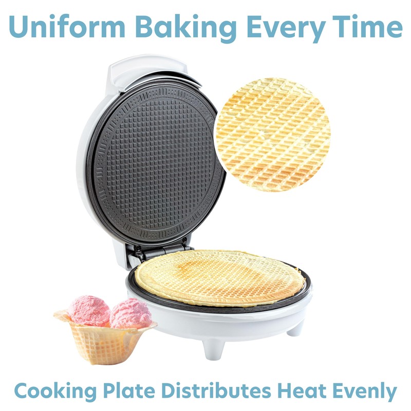 Waffle Cone and Bowl Maker for Homemade Ice Cream Cones-