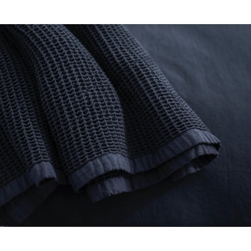 EcoLinen Organic Cotton Waffle Blanket, Large (250 x 220cm) /