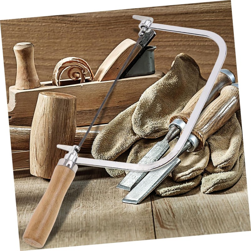 Mipcase 2 Sets Mini U Shape Coping Saw with Wooden