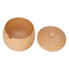 Sour Jujube Wood Condiment Jar Japanese Safe Dustproof Classic Flip