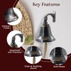 6" Solid Brass Bell Marine Wall Mounted Ship Bronze Finished