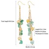 Nupuyai Crystal Earrings Hanging Gold for Women Tumbled Stones Drop