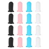 PATIKIL 16er Pack Silikon-Reiseflaschenabdeckungen, auslaufsichere Toilettenschutzhüllen Reisebehälter Gepäck wiederverwendbare Accessoires,
