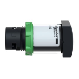 Schneider Electric Hour Counter - Plastic Push Button - Mechanical 5 Digit Display - 22mm Mounting Diameter, 120V AC - Quick & Easy Assembly - Harmony XB5 (XB5DSG)