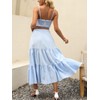 ANRABESS Women’s Summer Boho Flowy Swing Tiered A-Line Maxi Skirt