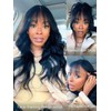 Nadula 7x5 HD Bye Bye Knots Glueless Curtain Bangs Wig