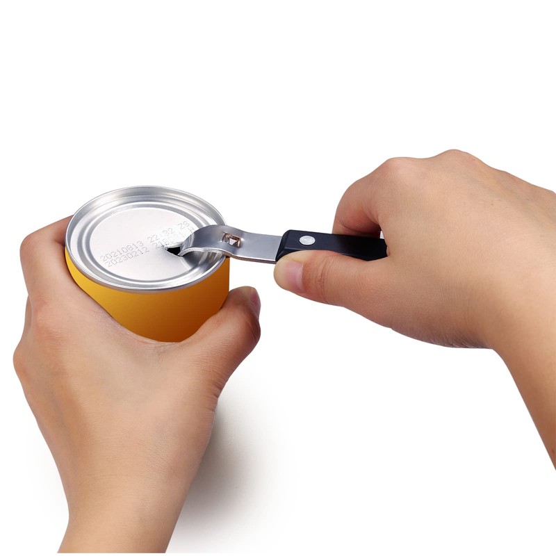 HANCELANT Can Punch Bottle Opener, Manual Stainless Steel Can Opener