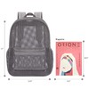 USPECLARE Heavy Duty Semi-Transparent Mesh Backpack，See Through College Student Backpack