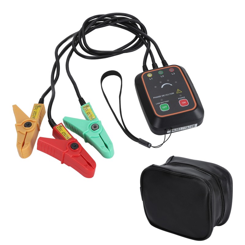 Phase Sequence Detector Non Contact Tester 3PH AC Meter Monitor
