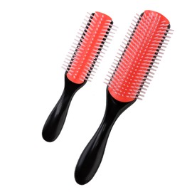 Hair Brush for Women Men, Wet Curly Hair Brush, 2Pieces Hair Brush Pink Long Curly Wet Dry Thick Hair Brushing Hair Straightening Brush for Curly Straight Wet Hair