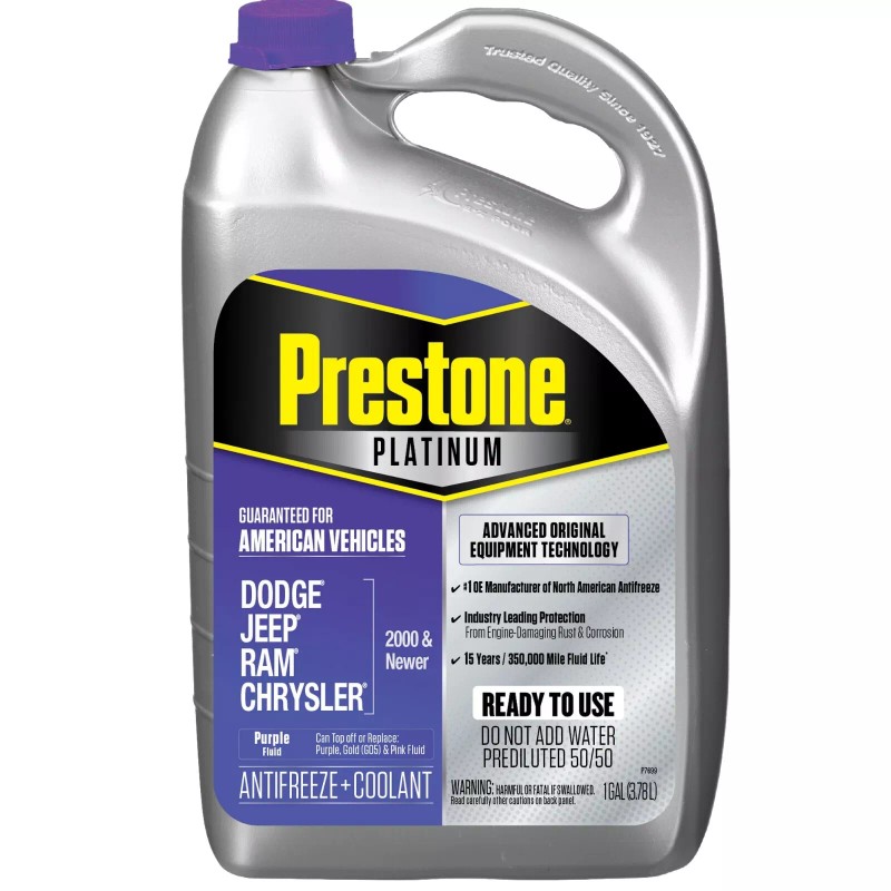 Prestone Platinum American Purple Antifreeze & Coolant 1 Gal -
