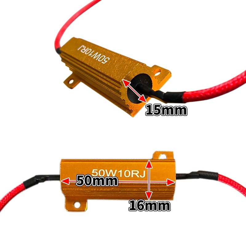 Discover winds 12v Canceler Resistor 50w 10ohm Anti-Hifra Resistor Warning