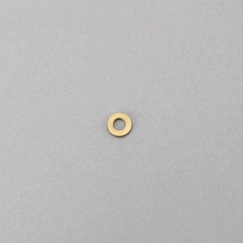 eMagTech 50pcs M1.0 Miniature Brass Washers Flat Copper Sealing Washers